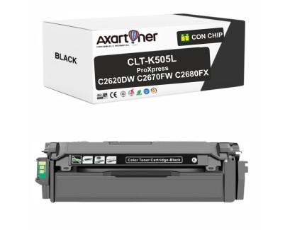 Compatible Samsung ProXpress C2620DW / C2670FW / C2680FX Negro Cartucho de Toner CLT-K505L / SU168A