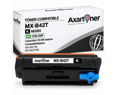 Compatible Sharp MX-B427PW / MX-B427W Negro Cartucho de Toner MX-B42T