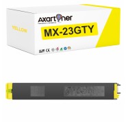 Compatible Sharp MX23 Amarillo Cartucho de Toner MX23GTYA para Sharp MX-1810, MX-2010, MX-2310, MX-2314, MX-2316, MX-3111, MX-3114