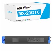 Compatible Sharp MX23 Cyan Cartucho de Toner MX23GTCA para MX-1810, MX-2010, MX-2310, MX-2314, MX-2316, MX-3111, MX-3114