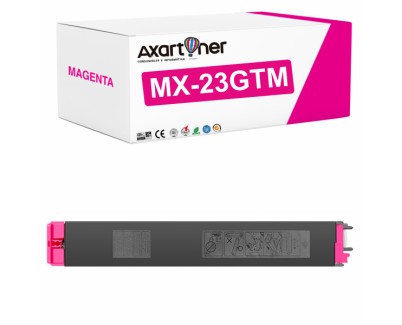 Compatible Sharp MX23 Magenta Cartucho de Toner MX23GTMA para Sharp MX-1810, MX-2010, MX-2310, MX-2314, MX-2316, MX-3111, MX-3114
