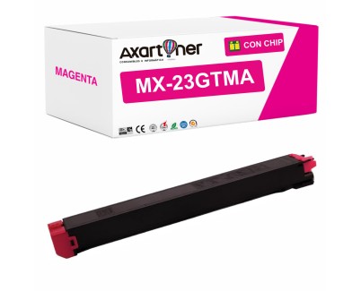 Compatible Sharp MX23 Magenta Cartucho de Toner MX23GTMA para Sharp MX-1810, MX-2010, MX-2310, MX-2314, MX-2316, MX-3111, MX-3114