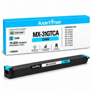 Compatible Sharp MX31 Cyan Cartucho de Toner MX-31GTCA para Sharp MX2301, MX2600, MX3100, MX4100, MX4101, MX5000, MX5001, MX5100