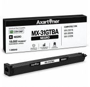 Compatible Sharp MX31 Negro Cartucho de Toner MX-31GTBA para Sharp MX-2301, MX-2600, MX-3100