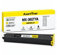 Compatible Sharp MX36 Amarillo Cartucho de Toner MX-36GTYA para Sharp MX2610, MX2640, MX3110N, MX3140N, MX3610
