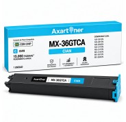 Compatible Sharp MX36 Cyan Cartucho de Toner MX-36GTCA para Sharp MX2610, MX2640, MX3110N, MX3140N, MX3610