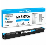 Compatible Sharp MX51 Cyan Cartucho de Toner MX-51GTCA para Sharp MX4110, MX4111, MX4112, MX4140, MX4141, MX5110, MX5111, MX5112, MX5140, MX5141