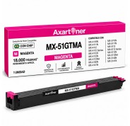 Compatible Sharp MX51 Magenta Cartucho de Toner MX-51GTMA para Sharp MX4110, MX4111, MX4112, MX4140, MX4141, MX5110, MX5111, MX5112, MX5140, MX5141