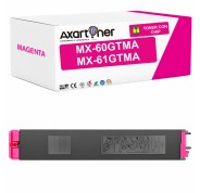 Compatible Sharp MX60 / MX61 Magenta Cartucho de Toner MX-60GTMA / MX-61GTMA para Sharp MX3050, MX3070, MX5070, MX2651, MX3051, MX3061, MX3071, MX3551, MX3561, MX3571, MX4051, MX4061