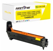 Compatible Tambor OKI C5600 / C5700 / C5800 / C5900 / C5500 / C5650 / C5750 / C5850 / C5950 / MC560 / ES5460 / ES2232 / ES2632 Amarillo