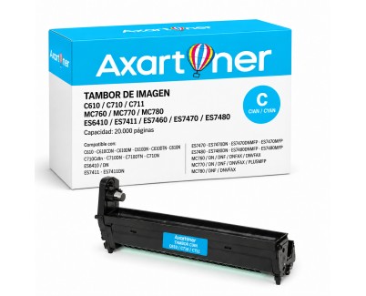 Compatible Tambor OKI C610 / C710 / C711 / MC760 / MC770 / MC780 / ES6410 / ES7411 / ES7460 / ES7470 / ES7480 Cyan