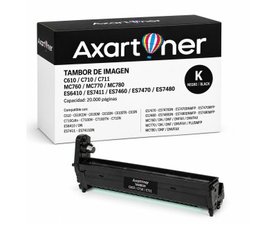 Compatible Tambor OKI C610 / C710 / C711 / MC760 / MC770 / MC780 / ES6410 / ES7411 / ES7460 / ES7470 / ES7480 Negro
