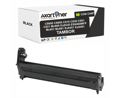 Compatible OKI C8600 / C8800 / C810 / C830 / C801 / C821 / MC860 / ES8430 / ES8460MFP / MC851 / MC861 / ES8451 / ES8461 Negro Tambor de Imagen (Drum)