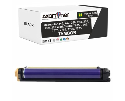 Compatible Tambor Xerox DocuColor 240, 242, 250, 252, WorkCentre 7765, 7775, 7655, 7665 Negro 013R00602