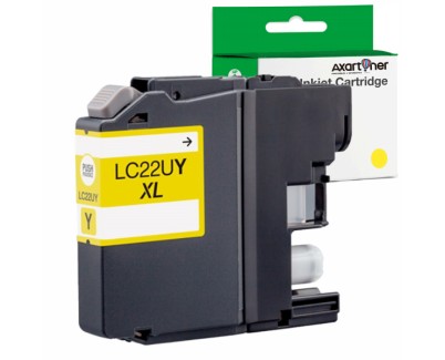 Compatible Brother LC22U Amarillo Cartucho de Tinta LC-22UY para Brother DCP-J785 DW, MFC-J985 DW