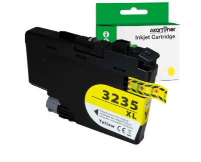 Compatible BROTHER LC3235XL / LC3233 Amarillo Cartucho de Tinta Pigmentada LC-3235XLY / LC-3233Y para DCP-J1100DW, MFC-J1300DW