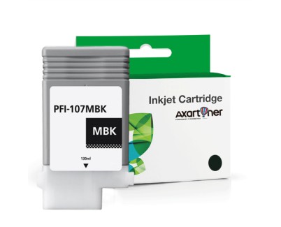 Compatible Canon PFI107 Negro Mate Cartucho de Tinta Pigmentada PFI107MBK / 6704B001