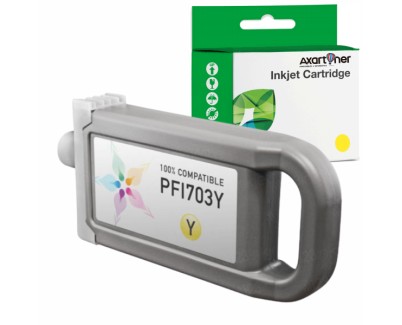 Compatible Canon PFI703 / PFI303 Amarillo Cartucho de Tinta Pigmentada 2966B001 / 2961B001 para imagePROGRAF IPF 810, 815, 820, 825