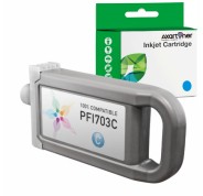 Compatible Canon PFI703 / PFI303 Cyan Cartucho de Tinta Pigmentada 2964B001/2959B001 para imagePROGRAF IPF 810, 815, 820, 825