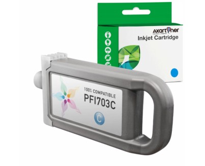 Compatible Canon PFI703 / PFI303 Cyan Cartucho de Tinta Pigmentada 2964B001/2959B001 para imagePROGRAF IPF 810, 815, 820, 825