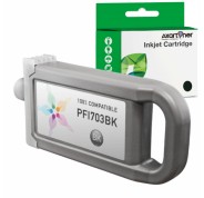 Compatible Canon PFI703 / PFI303 Negro Cartucho de Tinta Pigmentada 2963B001 / 2958B001 para imagePROGRAF IPF 810, 815, 820, 825