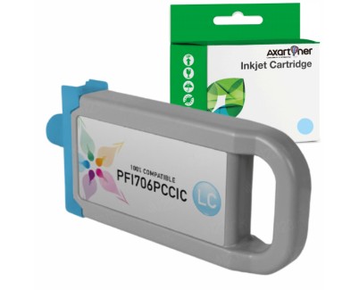 Compatible Canon PFI706 Cyan Photo Cartucho de Tinta Pigmentada 6685B001 / PFI-706PC para imagePROGRAF IPF8300, IPF8400, IPF9400