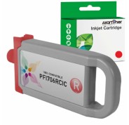 Compatible Canon PFI706 Rojo Cartucho de Tinta Pigmentada 6687B001 / PFI-706R para imagePROGRAF IPF8300, IPF8400, IPF9400