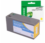 Compatible Epson SJIC22P Amarillo Cartucho de Tinta Pigmentada C33S020604 / SJIC22P(Y) para Epson ColorWorks C3500, TM-C3500