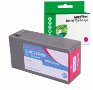 Compatible Epson SJIC22P Magenta Cartucho de Tinta Pigmentada C33S020603 / SJIC22P(M) para Epson ColorWorks C3500, TM-C3500