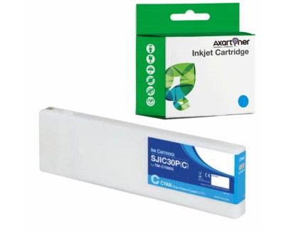 Compatible Tinta Epson SJIC30P Cyan Pigmentada C33S020640 / SJIC30PC para Epson ColorWorks C7500 G, C7500 GE, TM-C7500 G, TM-C7500 GE