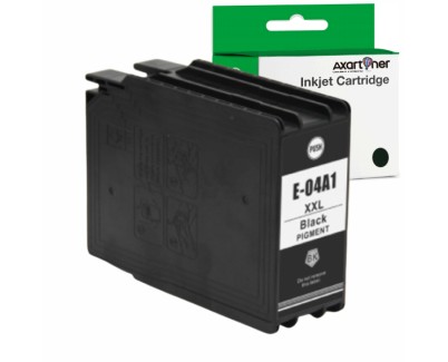 Compatible Epson T04A1 Negro Cartucho de Tinta Pigmentada C13T04A140 WorkForce Pro WF-C8190, WF-C8690