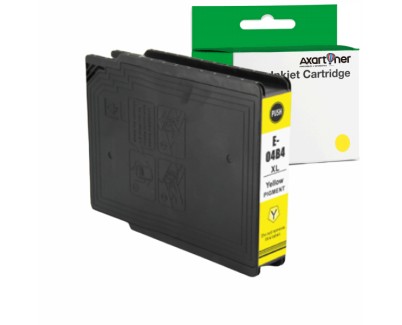 Compatible Epson T04B4 Amarillo Cartucho de Tinta Pigmentada C13T04B440 WorkForce Pro WF-C8190, WF-C8610, WF-C8690