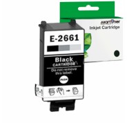 Compatible Epson T266 Negro Cartucho de Tinta C13T26614010 para WorkForce WF-100w, WF-110w