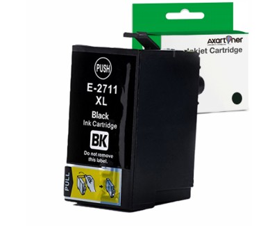 Compatible Epson T2711 / T2701 - 27XL Negro Cartucho de Tinta C13T27114010 / C13T27014010