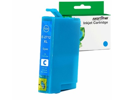 Compatible Epson T2712 / T2702 - 27XL Cyan Cartucho de Tinta C13T27124010 / C13T27024010