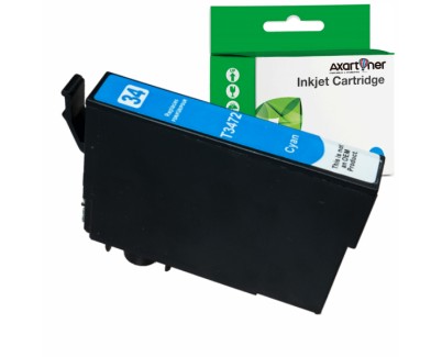 Compatible Epson T3472 / T3462 (34XL) Cyan Cartucho de Tinta C13T34724010 / C13T34624010 para Epson WF3720 / WF3725