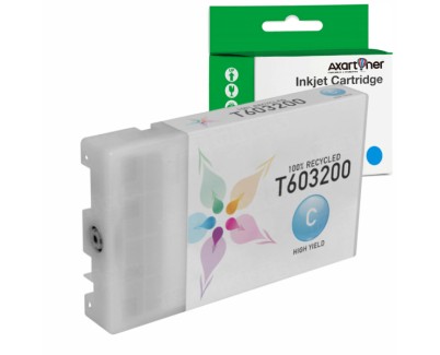 Compatible Epson T6032 Cyan Cartucho de Tinta Pigmentada C13T603200 para Epson Stylus Pro 7880, 9880