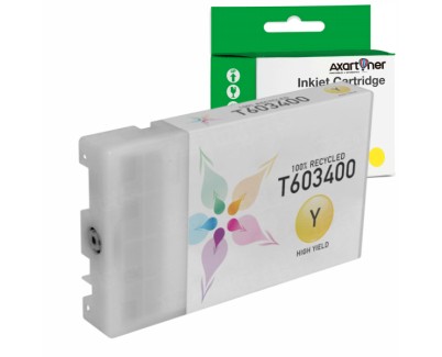 Compatible Epson T6034 Amarillo Cartucho de Tinta Pigmentada C13T603400 para Epson Stylus Pro 7880, 9880