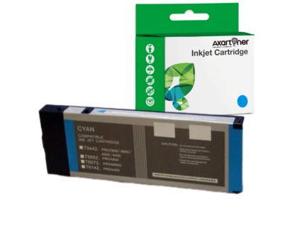 Compatible Epson T6142 Cyan Cartucho de Tinta Pigmentada C13T614200 para Epson Stylus Pro 4400 / 4450