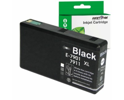 Compatible Epson T7901 / T7911 (79XL) Negro Cartucho de Tinta C13T79014010 / C13T79114010