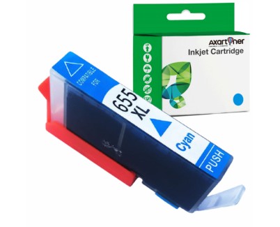 Compatible HP 655 Cyan Cartucho de Tinta CZ110AE