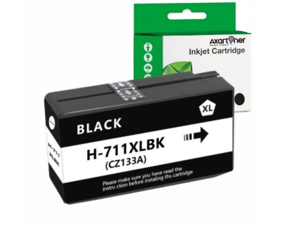 Compatible HP 711XL Negro Cartucho de Tinta CZ133A / CZ129A