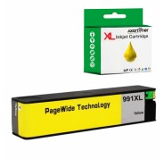 Compatible Tinta HP 991X / 991A Amarillo Pigmentada M0J98AE / M0J82AE para PageWide Color 755dn 774dn 779dn / PageWide Managed P77740z P77750z / PageWide Pro 750dw MFP 772dn MFP 772hn MFP 774dn MFP 777z MFP 777zs MFP 779dn
