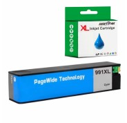 Compatible Tinta HP 991X / 991A Cyan Pigmentada M0J90AE / M0J74AE para PageWide Color 755dn 774dn 779dn / PageWide Managed P77740z P77750z / PageWide Pro 750dw MFP 772dn MFP 772hn MFP 774dn MFP 777z MFP 777zs MFP 779dn