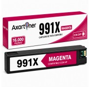 Compatible Tinta HP 991X / 991A Magenta Pigmentada M0J94AE / M0J78AE para PageWide Color 755dn 774dn 779dn / PageWide Managed P77740z P77750z / PageWide Pro 750dw MFP 772dn MFP 772hn MFP 774dn MFP 777z MFP 777zs MFP 779dn