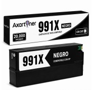Compatible Tinta HP 991X / 991A Negro Pigmentada M0K02AE / M0J86AE para PageWide Color 755dn 774dn 779dn / PageWide Managed P77740z P77750z / PageWide Pro 750dw MFP 772dn MFP 772hn MFP 774dn MFP 777z MFP 777zs MFP 779dn