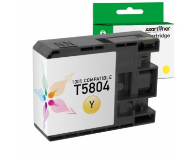 Compatible Epson T5804 Amarillo Cartucho de Tinta Pigmentada C13T580400 para Epson Stylus Pro 3800 / 3880