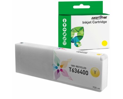 Compatible Epson T6364 Amarillo Cartucho de Tinta Pigmentada para Stylus Pro 7700, 7890, 7900, 9890, 9900