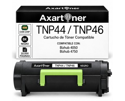 Compatible TNP44 / TNP46 - A6VK01H / A6VK01W Negro Cartucho de Toner  para Konica Minolta Bizhub 4050 / Bizhub 4750