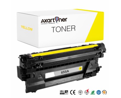 Compatible HP CF452A / 655A Amarillo Cartucho de Toner para HP M681, M652, M682, M653